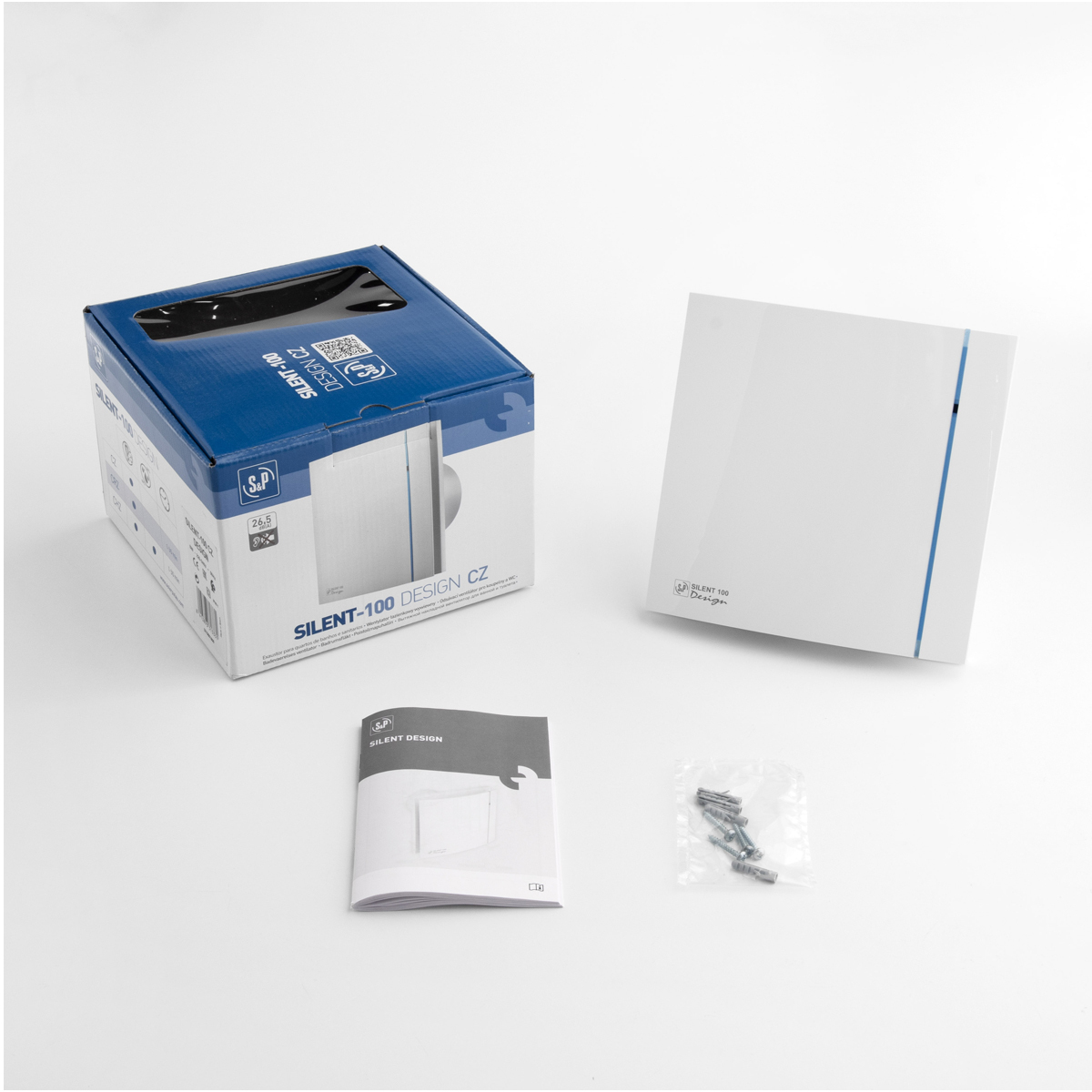 Вентилятор Soler & Palau Silent Design 200 CHZ Matt White (таймер, датчик влажности)